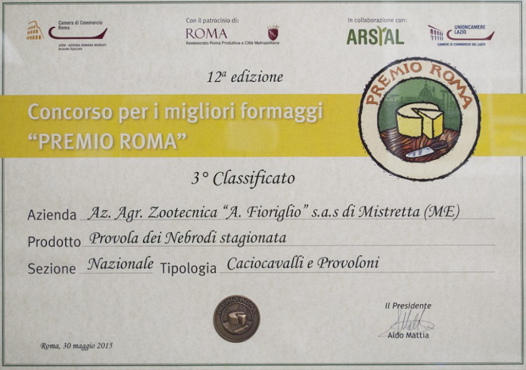 Riconoscimenti Provola Fioriglio (3)